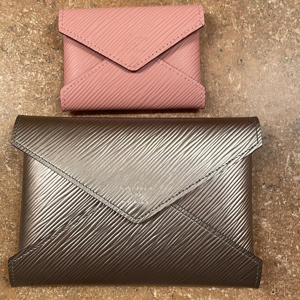 Louis Vuitton mini envelopes - Pink and Silver- Brand New- never used